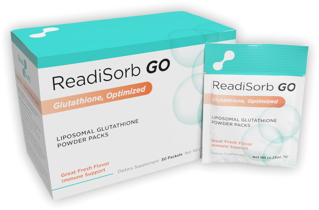 ReadiSorb GO, Glutathione Optimized - Box and Packet image